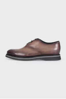 Men's gradient leather shoes