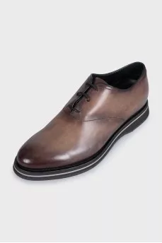 Men's gradient leather shoes