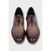 Men's gradient leather shoes