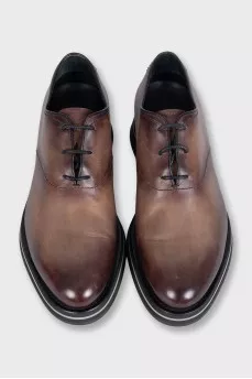 Men's gradient leather shoes