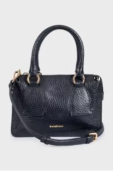 Black leather crossbody