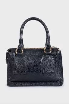 Black leather crossbody