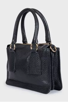Black leather crossbody