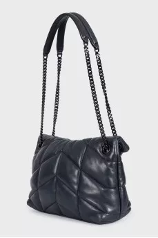 Puffer Leather Quilted Bag