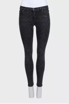 Black skinny fit jeans
