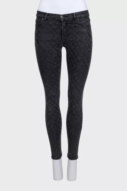 Black skinny fit jeans