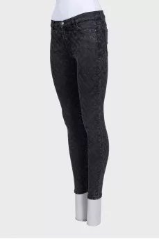 Black skinny fit jeans