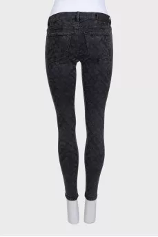 Black skinny fit jeans