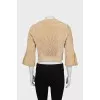 Beige suede jacket