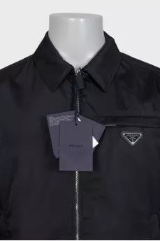 Men's straight-cut jacket with a zipper