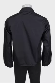 Men's straight-cut jacket with a zipper