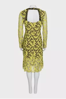 Straight-cut lace dress
