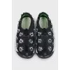 Black textile sneakers decorated with sequins