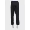 Men's sweatpants with drawstrings and side stripes