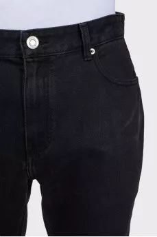 Men's cropped straight leg jeans