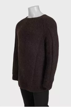 Brown oversized jumper