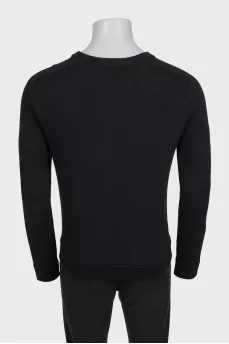Men's jumper with an accent print