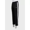 Men's sweatpants with white stripes