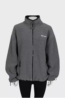 Серая куртка oversize