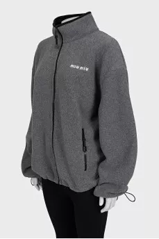 Серая куртка oversize