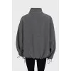 Серая куртка oversize