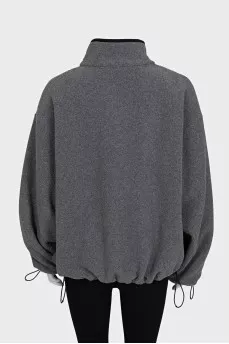 Серая куртка oversize