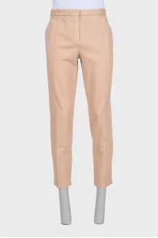 Men's beige skinny jeans