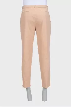 Men's beige skinny jeans