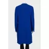 Blue long wool cardigan