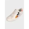 Кожаные кеды Ace by Disney x Gucci