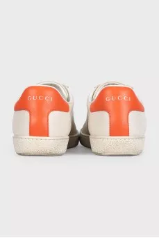 Кожаные кеды Ace by Disney x Gucci