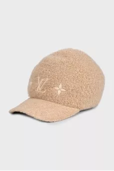 Beige Gorra Woolgram cap