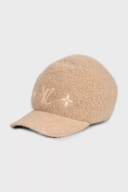 Beige Gorra Woolgram cap