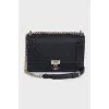 Black leather Diorama bag