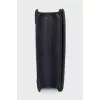 Black leather Diorama bag