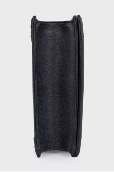 Black leather Diorama bag