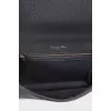 Black leather Diorama bag