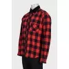 Men's plaid shirt with buttons