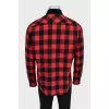 Men's plaid shirt with buttons