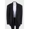 Oversized black jacket