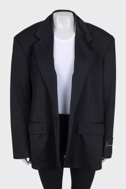 Oversized black jacket