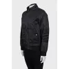 Zip-up jacket with logo on the back