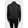 Zip-up jacket with logo on the back