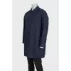 Men's blue raincoat