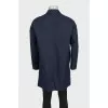 Men's blue raincoat