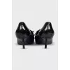 Лакированные туфли kitten heel из кожи