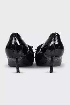 Лакированные туфли kitten heel из кожи