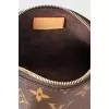 Cosmetic bag made from branded canvas