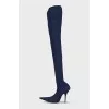 Textile boots Knife