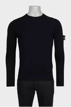Men's jumper with logo on the sleeve